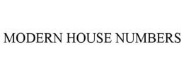 MODERN HOUSE NUMBERS trademark