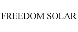 FREEDOM SOLAR trademark