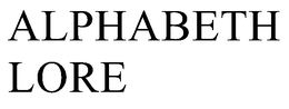 ALPHABETH LORE trademark