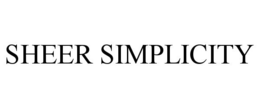 SHEER SIMPLICITY trademark