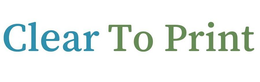 CLEAR TO PRINT trademark
