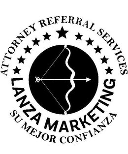 ATTORNEY REFERRAL SERVICES LANZA MARKETING SU MEJOR CONFIANZA trademark