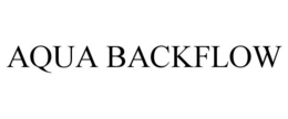 AQUA BACKFLOW trademark