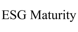 ESG MATURITY trademark