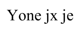 YONE JX JE trademark