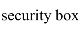 SECURITY BOX trademark