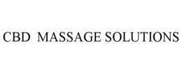 CBD MASSAGE SOLUTIONS trademark