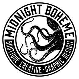 MIDNIGHT BOHEME BOUTIQUE CREATIVE · GRAPHIC DESIGN trademark