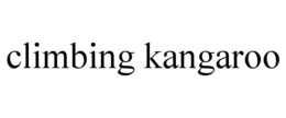 CLIMBING KANGAROO trademark
