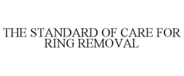 THE STANDARD OF CARE FOR RING REMOVAL trademark