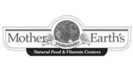 MOTHER EARTH'S STOREHOUSE NATURAL FOOD & VITAMIN CENTERS trademark