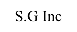 S.G INC trademark