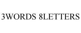 3WORDS 8LETTERS trademark