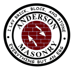 ANDERSON MASONRY ·I LAY BRICK, BLOCK, AND STONE· EVERYTHING BUT AN EGG trademark