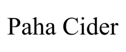 PAHA CIDER trademark