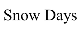 SNOW DAYS trademark