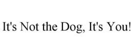 IT'S NOT THE DOG, IT'S YOU! trademark