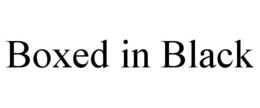 BOXED IN BLACK trademark