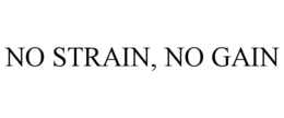 NO STRAIN, NO GAIN trademark