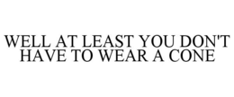 WELL AT LEAST YOU DON'T HAVE TO WEAR A CONE trademark