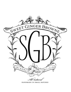 SGB SWEET GINGER BROWNE MIXER ELIXIR ALL NATURAL HANDMADE IN SMALL BATCHES trademark