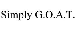 SIMPLY G.O.A.T. trademark