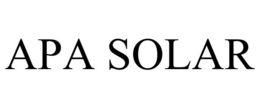APA SOLAR trademark