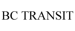 BC TRANSIT trademark