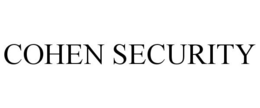 COHEN SECURITY trademark