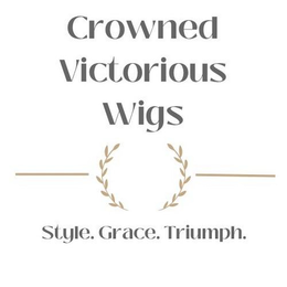 CROWNED VICTORIOUS WIGS STYLE. GRACE. TRIUMPH. trademark