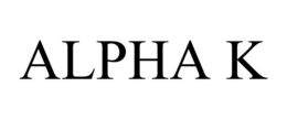 ALPHA K trademark