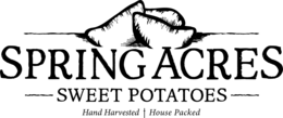 SPRING ACRES SWEET POTATOES HAND HARVESTED HOUSE PACKED trademark