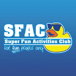 SFAC SUPER FUN ACTIVITIES CLUB FOR FUN PEOPLE ONLY trademark