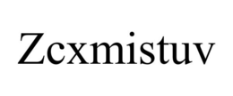 ZCXMISTUV trademark