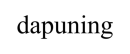 DAPUNING trademark
