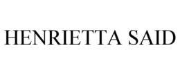 HENRIETTA SAID trademark