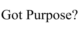 GOT PURPOSE? trademark