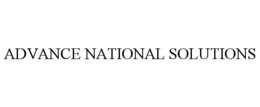 ADVANCE NATIONAL SOLUTIONS trademark