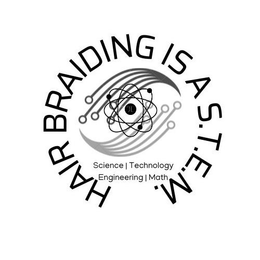 HAIR BRAIDING IS A S.T.E.M. SCIENCE TECHNOLOGY ENGINEERING MATH trademark