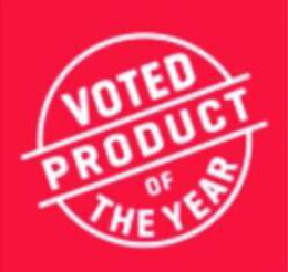 VOTED PRODUCT OF THE YEAR trademark