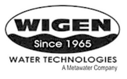 WIGEN SINCE 1965 WATER TECHNOLOGIES A METAWATER COMPANY trademark