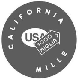 CALIFORNIA MILLE USA 1000 MIGLIA trademark