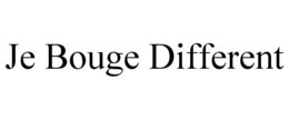 JE BOUGE DIFFERENT trademark