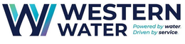 WW WESTERN WATER POWERED BY WATER. DRIVEN BY SERVICE. trademark