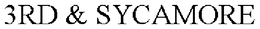 3RD & SYCAMORE trademark