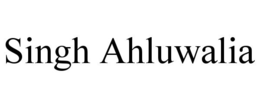 SINGH AHLUWALIA trademark