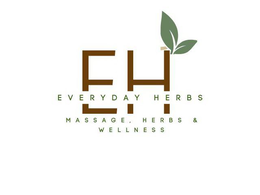 EH EVERYDAY HERBS MASSAGE, HERBS & WELLNESS trademark