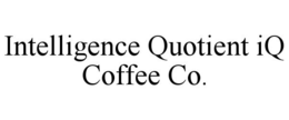 INTELLIGENCE QUOTIENT IQ COFFEE CO. trademark
