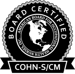 BOARD CERTIFIED AMERICAN BOARD FOR OCCUPATIONAL HEALTH NURSES, INC. COHN-S/CM trademark