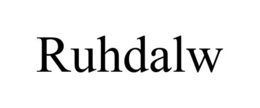 RUHDALW trademark